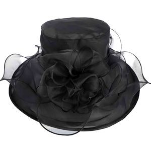 Beloved Millinery Gorgeous Black Feminine Organza Hat Kentucky Derby Church